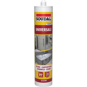 SOUDAL CARTUCCIA SILICONE UNIV. BIANCO ML.280